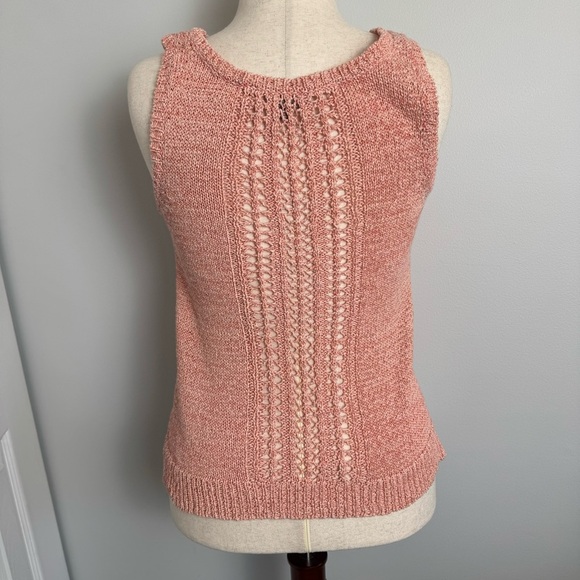 Women's Lilla P Pink Knit Sleeveless Top - Picture 3 of 7